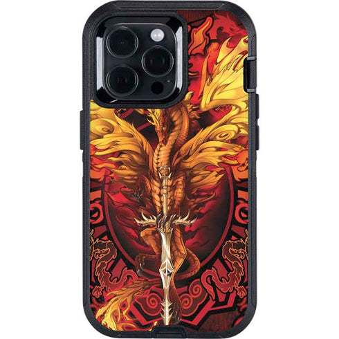 Fire Dragon by Ruth Thompson Otterbox Defender iPhone Skin