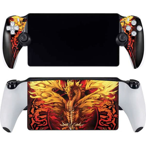 Fire Dragon by Ruth Thompson PlayStation Portal Remote Player Skin