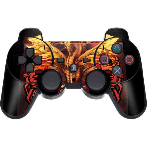 Fire Dragon by Ruth Thompson PS3 Dual Shock wireless controller Skin