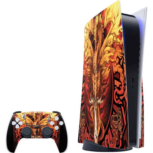 Fire Dragon by Ruth Thompson PlayStation PS5 Skins