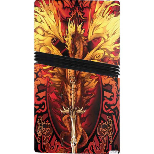Fire Dragon by Ruth Thompson PS5 Pro Bundle Skin