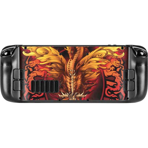 Fire Dragon by Ruth Thompson Steam Deck Handheld Gaming Computer OLED Skin