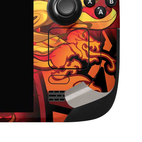 Fire Dragon by Ruth Thompson Steam Deck Handheld Gaming Computer OLED Skin