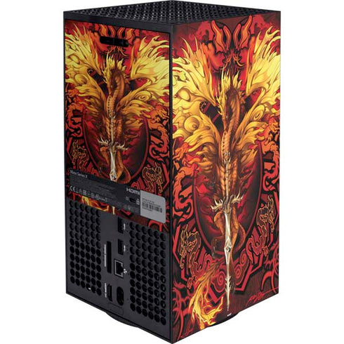 Fire Dragon by Ruth Thompson XBox Series X Digital Edition Bundle Skin