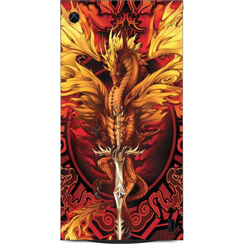 Fire Dragon by Ruth Thompson XBox Series X Digital Edition Console Skin
