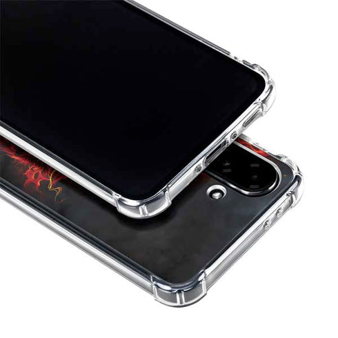 Fire Stalker Wolf by Tom Wood Galaxy A36 5G Clear Case