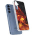 Fire Stalker Wolf by Tom Wood Galaxy A55 5G Clear Case