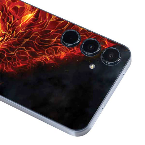 Fire Stalker Wolf by Tom Wood Galaxy A55 5G Skin