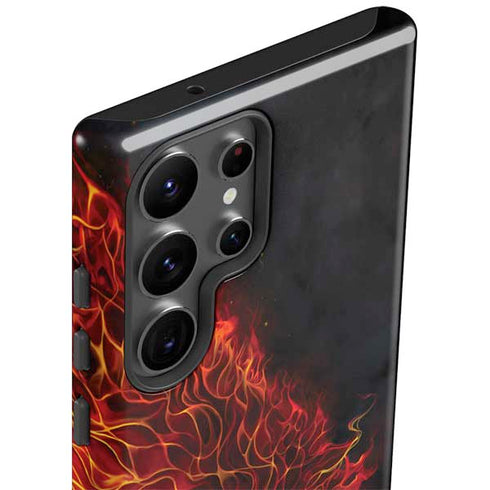 Fire Stalker Wolf by Tom Wood Galaxy S23 Ultra Pro Case