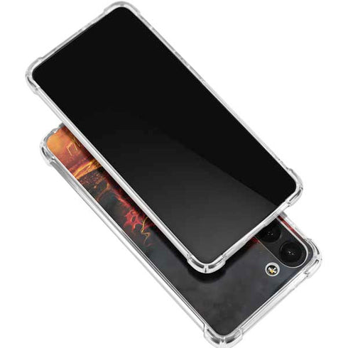 Fire Stalker Wolf by Tom Wood Galaxy S24 FE Clear Case