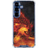 Fire Stalker Wolf by Tom Wood Galaxy S25 Clear Case