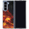 Fire Stalker Wolf by Tom Wood Galaxy Z Fold5 5G Clear Case