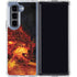 Fire Stalker Wolf by Tom Wood Galaxy Z Fold5 5G Clear Case