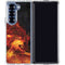 Fire Stalker Wolf by Tom Wood Galaxy Z Fold6 Clear Case