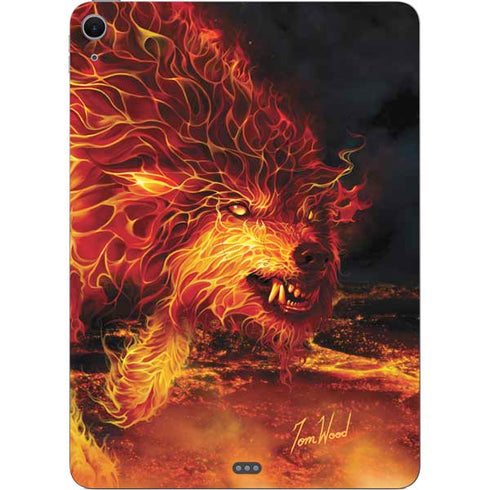 Fire Stalker Wolf by Tom Wood Apple iPad Air Skin