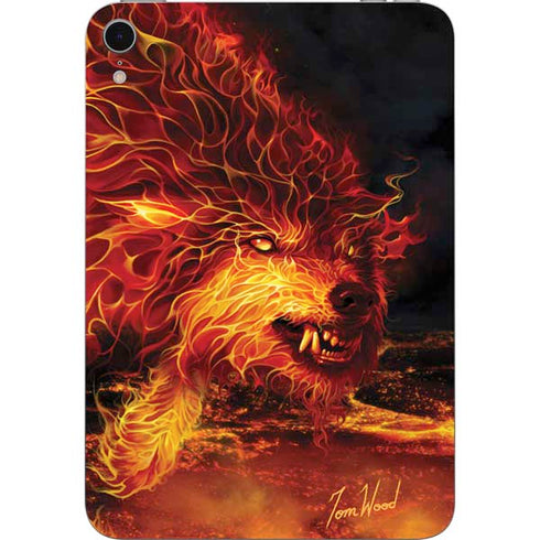 Fire Stalker Wolf by Tom Wood Apple iPad Mini Skin