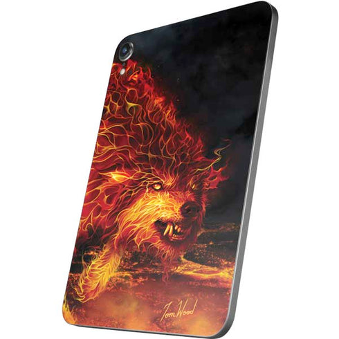 Fire Stalker Wolf by Tom Wood Apple iPad Mini Skin