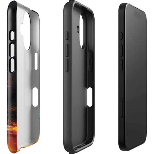 Fire Stalker Wolf by Tom Wood iPhone 16 Impact Case