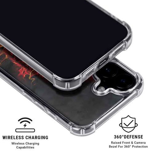 Fire Stalker Wolf by Tom Wood iPhone 16 MagSafe Case
