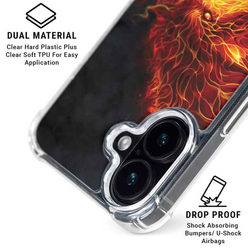 Fire Stalker Wolf by Tom Wood iPhone 16 MagSafe Case