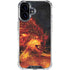 Fire Stalker Wolf by Tom Wood iPhone 16 Plus Clear Case