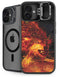 Fire Stalker Wolf by Tom Wood iPhone 16 Plus Kickstand Case
