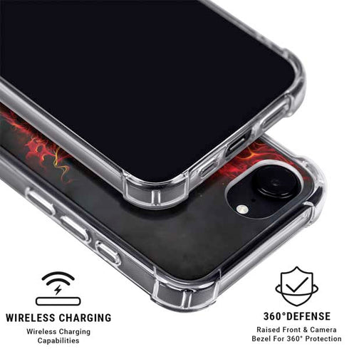 Fire Stalker Wolf by Tom Wood iPhone 16e MagSafe Case