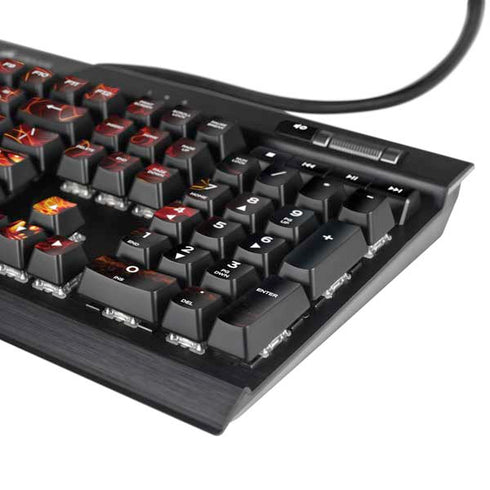 Fire Stalker Wolf by Tom Wood K95 RGB PLATINUM Mechanical Gaming Keyboard Skin