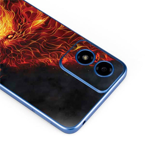 Fire Stalker Wolf by Tom Wood Moto G Play 4G (2024) Skin
