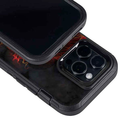 Fire Stalker Wolf by Tom Wood Otterbox Defender iPhone Skin