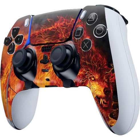 Tom Wood Fire Stalker Wolf PS5 DualSense Edge Pro Controller Skin