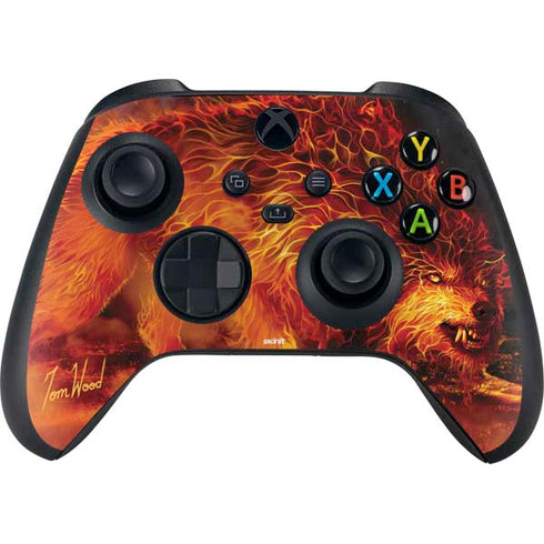 Fire Stalker Wolf by Tom Wood Xbox Series X Skins