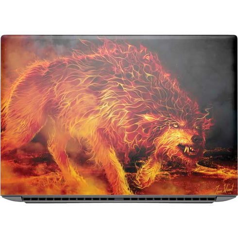 Fire Stalker Wolf by Tom Wood HP ZBook Fury 16 G10 Skin