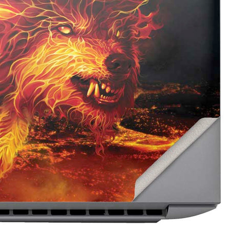 Fire Stalker Wolf by Tom Wood HP ZBook Fury 16 G10 Skin