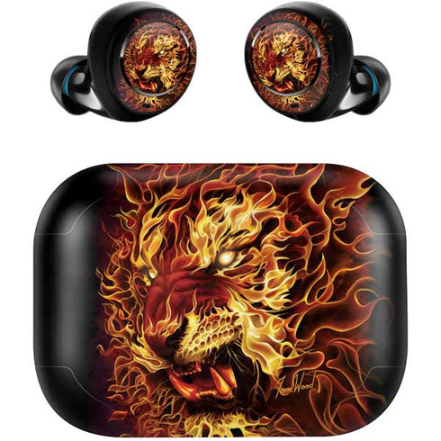 Fire Tiger by Tom Wood Amazon Echo Buds Skin