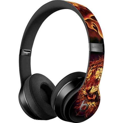 Tom Wood Fire Tiger Beats Solo 3 Wireless Skin