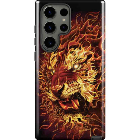 Fire Tiger by Tom Wood Galaxy S23 Ultra Pro Case