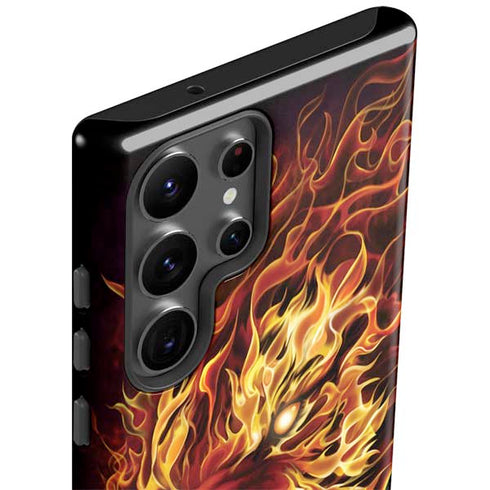 Fire Tiger by Tom Wood Galaxy S23 Ultra Pro Case