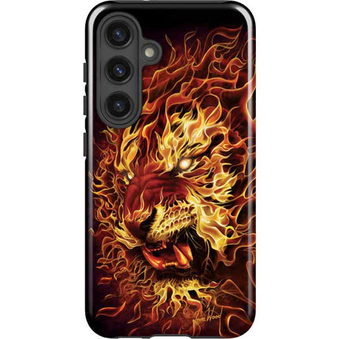 Fire Tiger by Tom Wood Galaxy S25 Impact Case