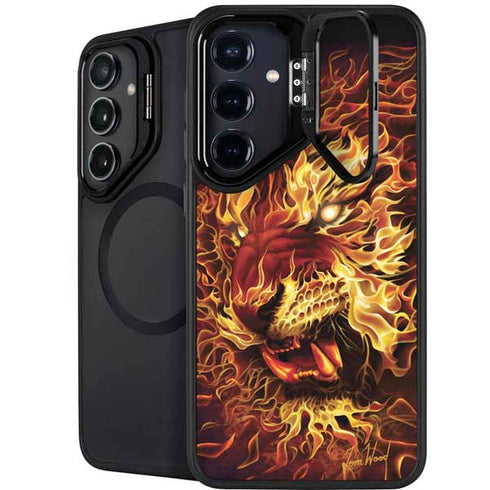 Fire Tiger by Tom Wood Galaxy S24 Kickstand Case