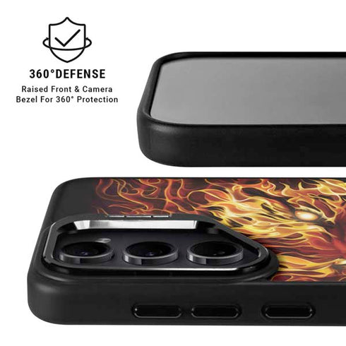 Fire Tiger by Tom Wood Galaxy S25 Kickstand Case