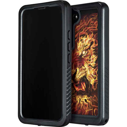 Fire Tiger by Tom Wood Galaxy S24 Plus Waterproof Case