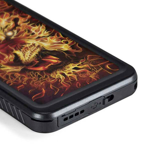 Fire Tiger by Tom Wood Galaxy S24 Plus Waterproof Case