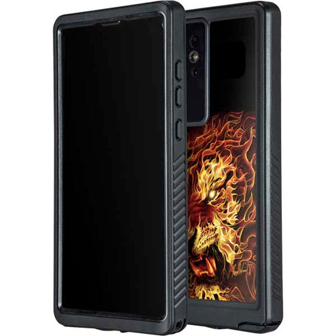 Fire Tiger by Tom Wood Galaxy S24 Ultra Waterproof Case