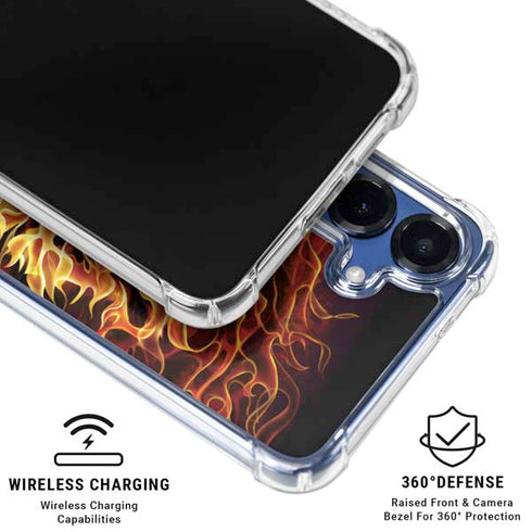 Fire Tiger by Tom Wood Galaxy S25 Plus Clear Case