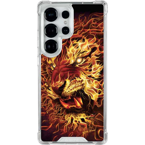 Fire Tiger by Tom Wood Galaxy S25 Ultra Clear Case