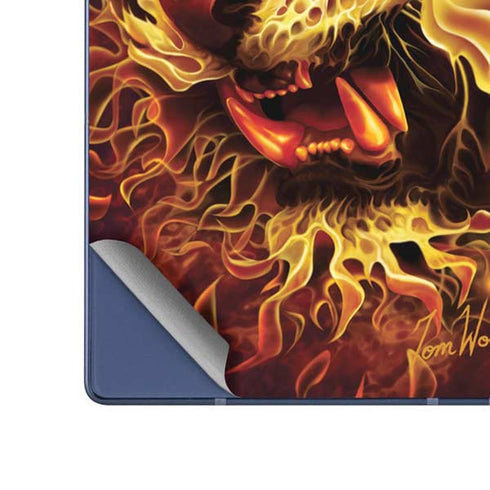 Fire Tiger by Tom Wood Galaxy Z Fold6 Skin