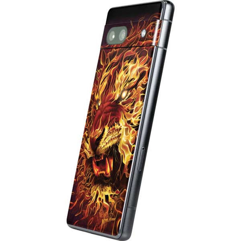 Fire Tiger by Tom Wood Google Pixel 7a Skin