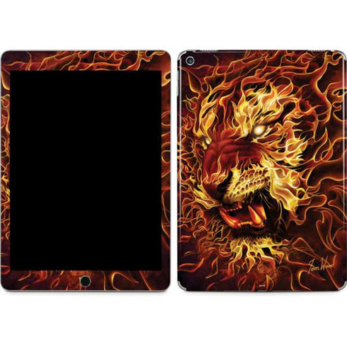 Fire Tiger by Tom Wood iPad Skins
