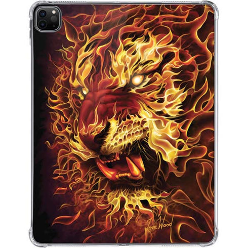 Fire Tiger by Tom Wood iPad Pro 11in (2024) Clear Case